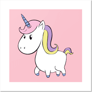 Chubby Unicorn girl Posters and Art